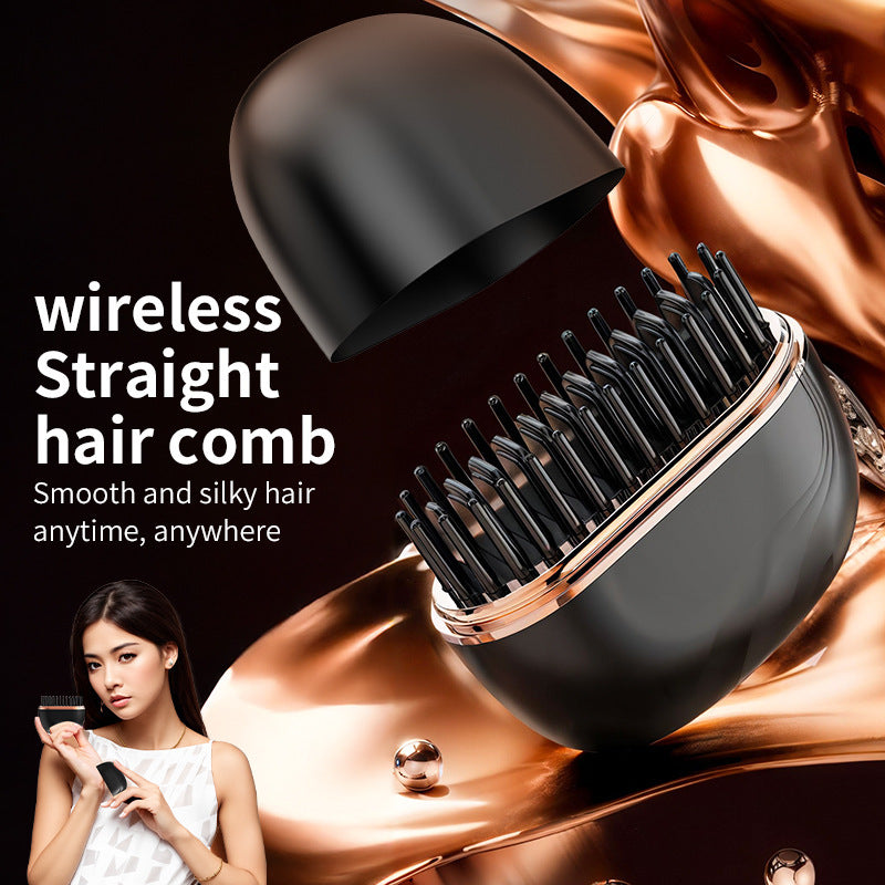 Mini Wireless Hair Straightening Comb