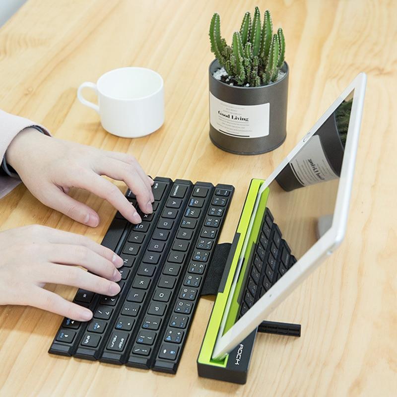 Foldable Bluetooth Keyboard Flexible Roll Design