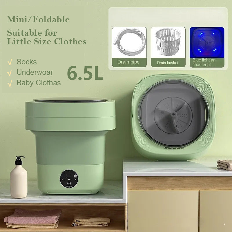 Mini Foldable Washing Machine (3-Mode Spin Dry)