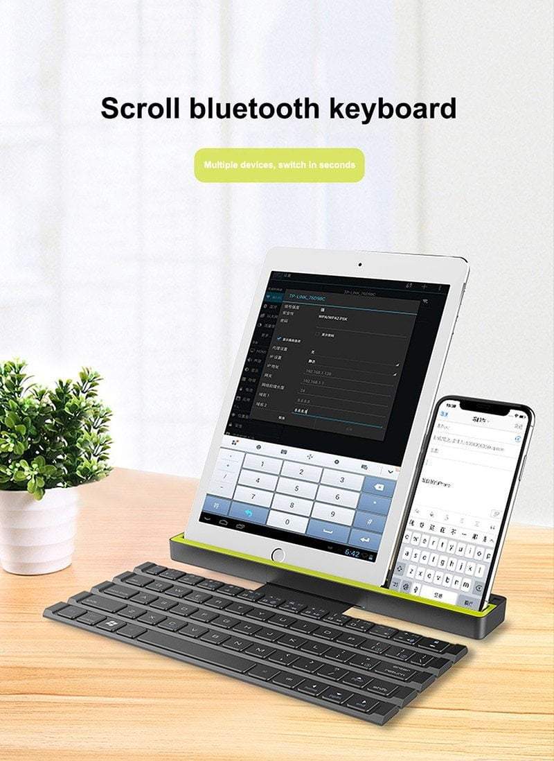 Foldable Bluetooth Keyboard Flexible Roll Design