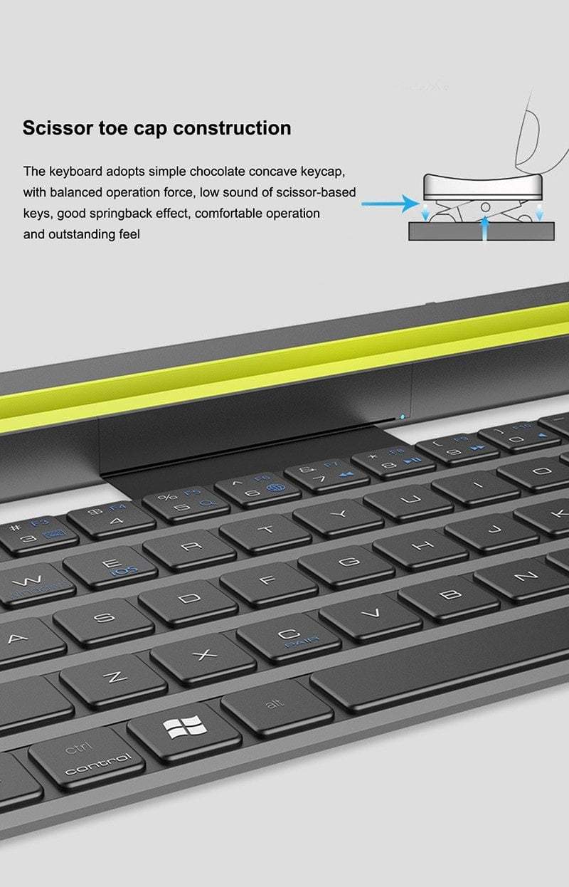 Foldable Bluetooth Keyboard Flexible Roll Design