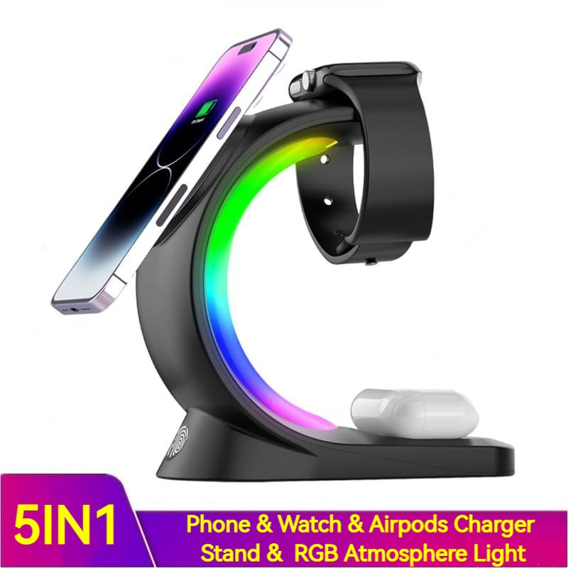4-in-1 Magnetic Wireless Charging Station for iPhone & AirPods
