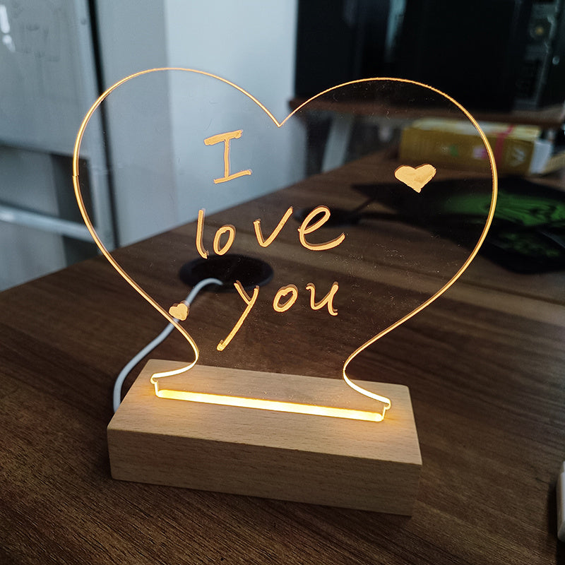LED Message Board Night Light with Pen